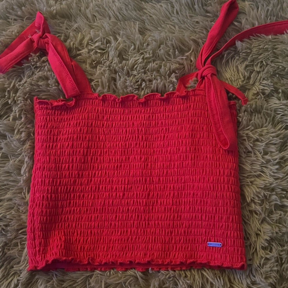 Bright red!! Hollister crop top